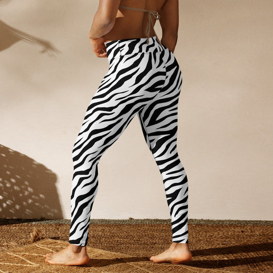 Yoga Leggings - White Tiger - Physique Bodyware