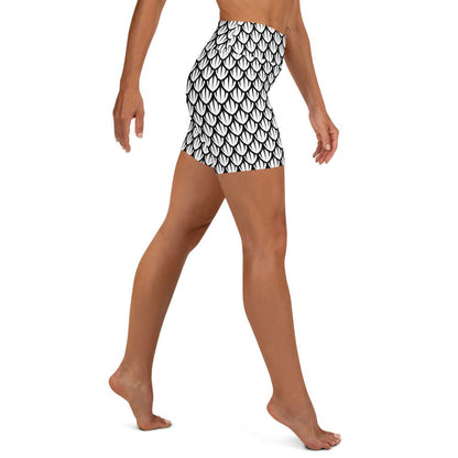 High - Waisted Yoga Shorts - Dragonscale - Physique Bodyware