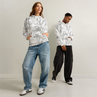 Lightweight Hoodie - White Snow Camo - Physique Bodyware