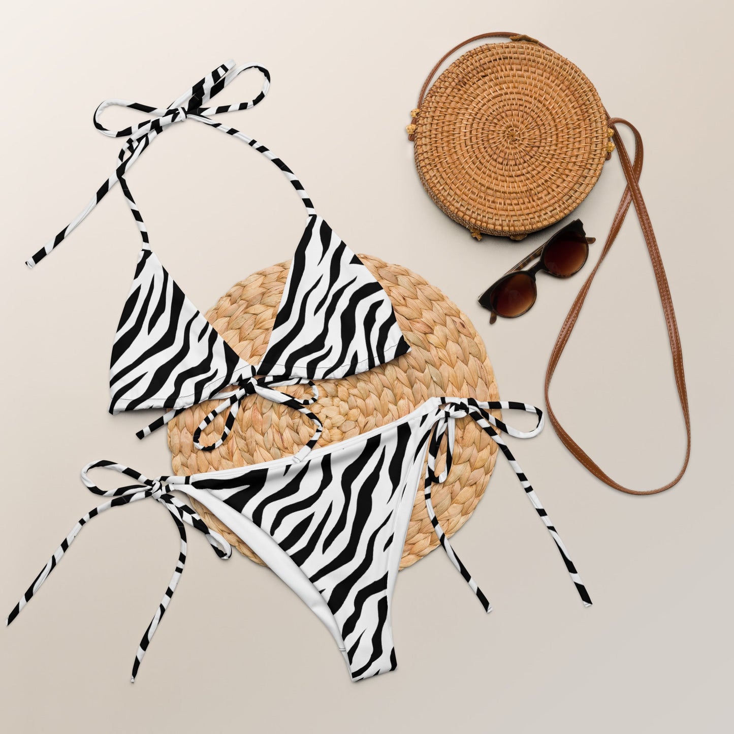 String Bikini - White Tiger - Physique Bodyware