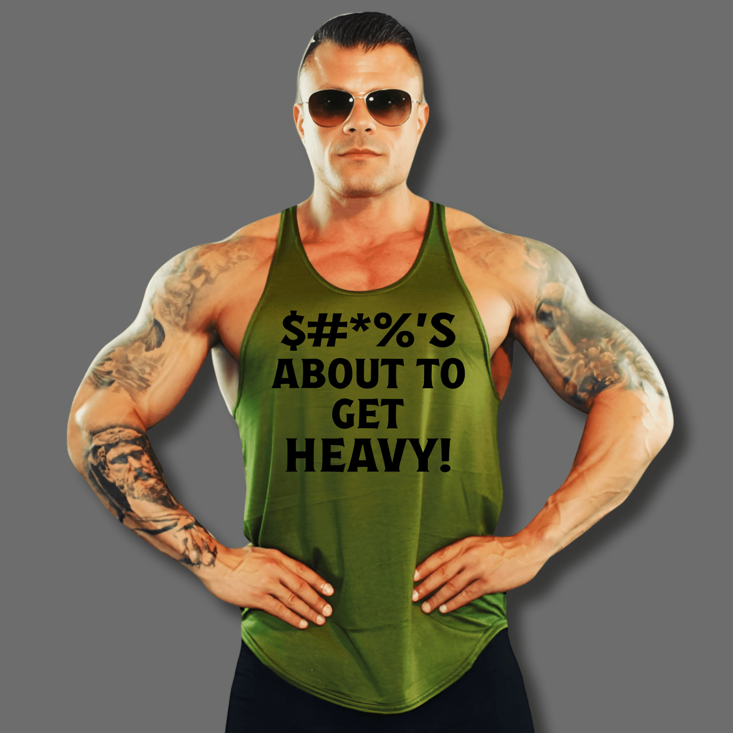 Stringer Tank - $*%'S ABOUT TO GET HEAVY! - Physique Bodyware