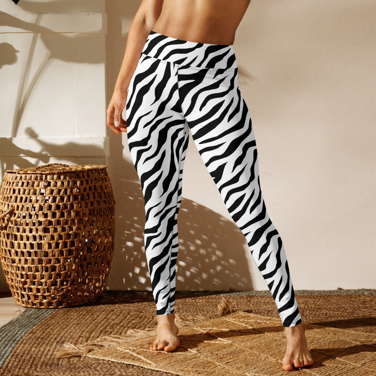 Yoga Leggings - White Tiger - Physique Bodyware