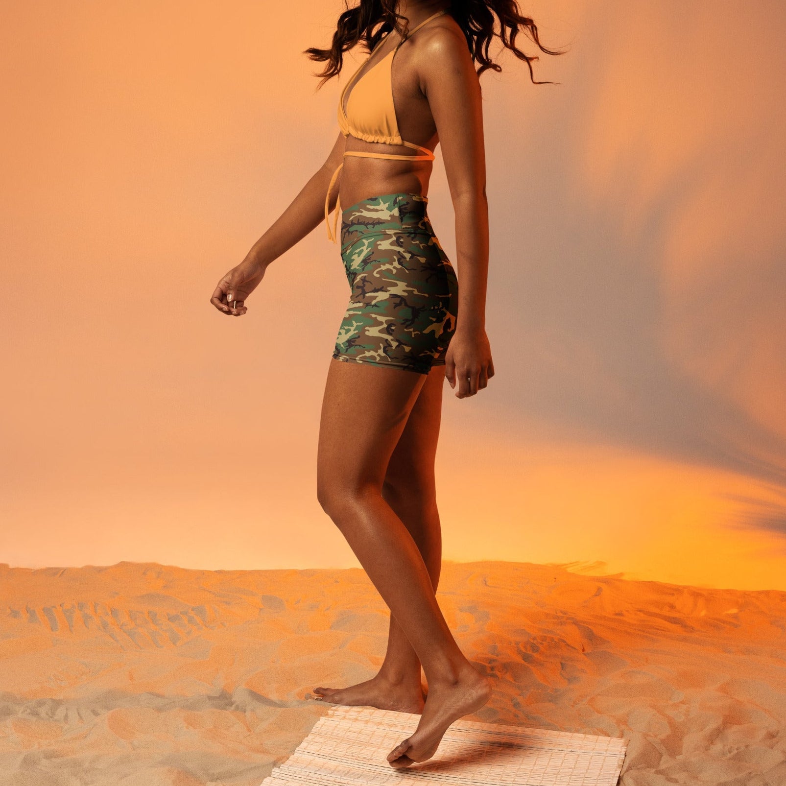 Yoga Shorts - Camo - Physique Bodyware