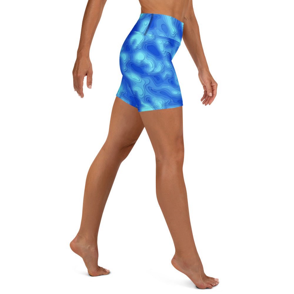 Yoga Shorts - Lagoon - Physique Bodyware