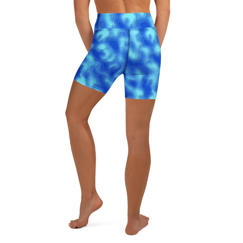 Yoga Shorts - Lagoon - Physique Bodyware
